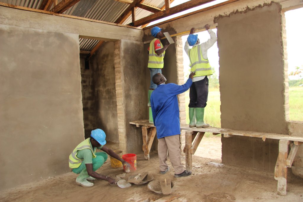 Amos Sungururu training workers