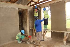 Amos Sungururu training workers