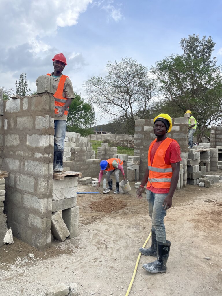 Africa Schoolhouse team at work.