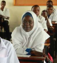 Fadhila, a Form 3 student at Milembe School.