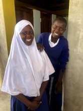 Girls touring the Hygiene Building.