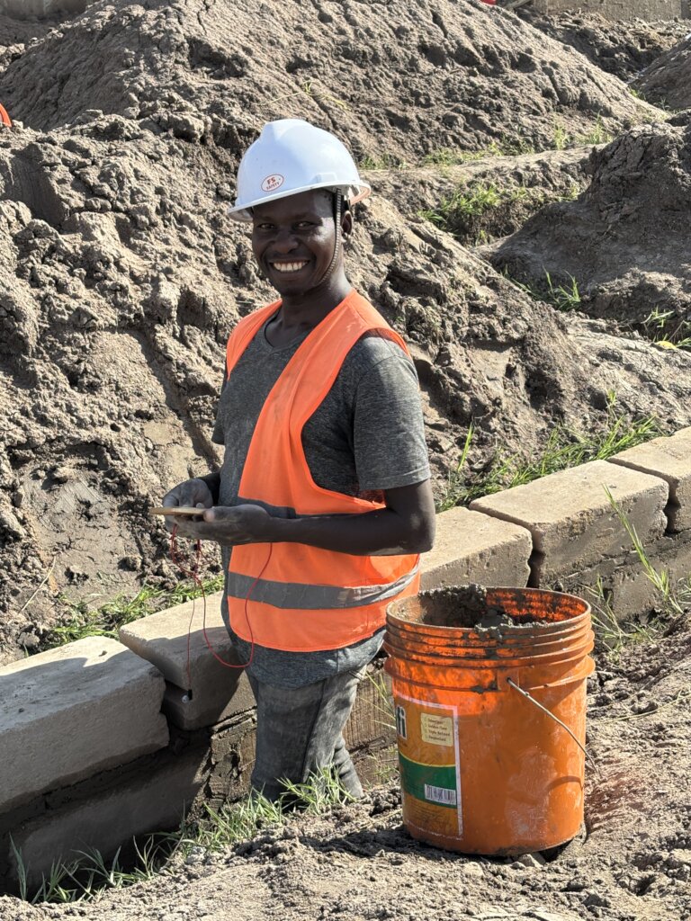 Working on the foundation.