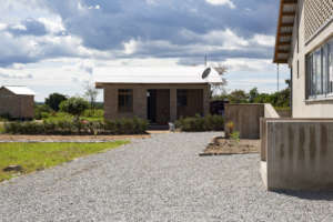 View toward the Matron House from the Dining Hall.