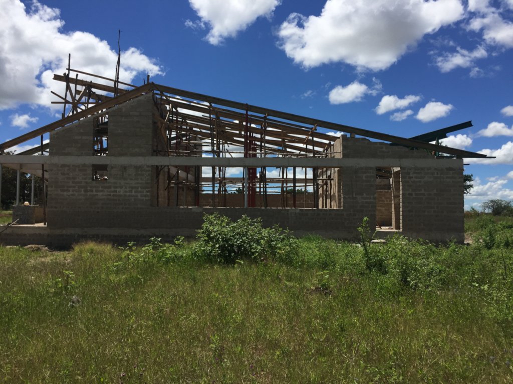 Construction of the Dining Hall and Kitchen.
