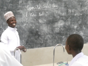Mwita teaching physics at Milembe Secondary School