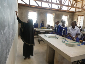Mwapwani teaching chemistry.