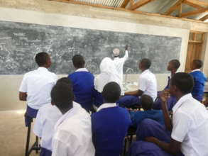 Milembe girls in class.