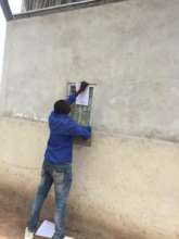 Kidiga Salasala posting onsite safety protocols.