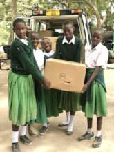 Shilanona students lending a hand with new printer