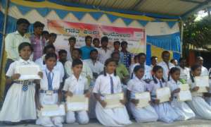 With winners of the Gram Panchayath Math contest