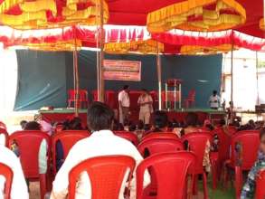 The stage all set, for the grand closing ceremony