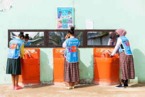 Students washing hands. Photo cred: Mekbib Tadesse