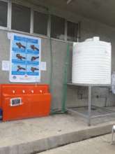 Splash handwashing station at an Addis hospital