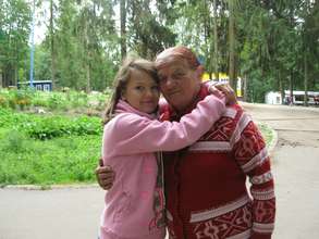 A child with her grandmom