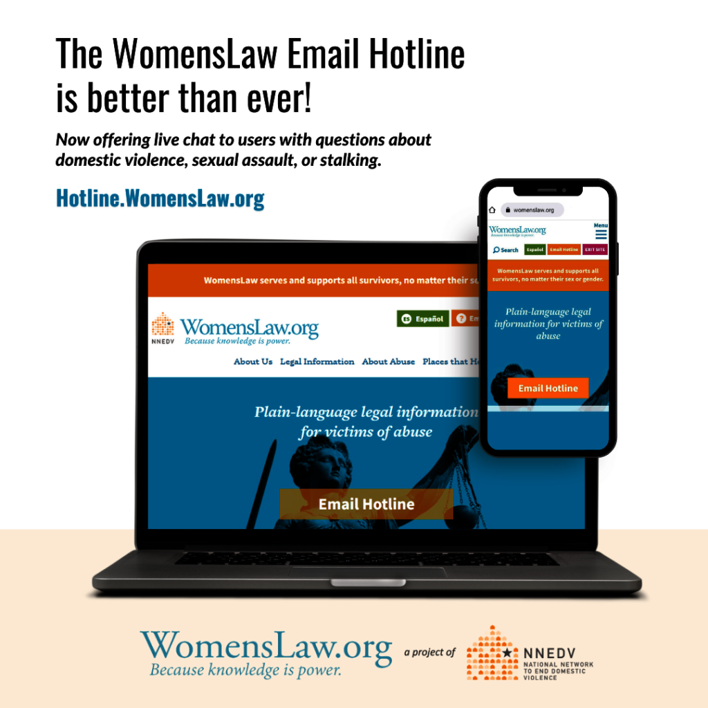 WomensLaw Email Hotline Live Chat Launch