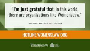 WomensLaw Email Hotline User Quote