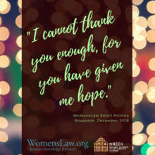 WomensLaw Gives Survivors Hope