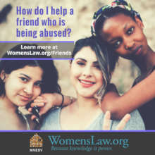 How can I help a friend who is being abused?