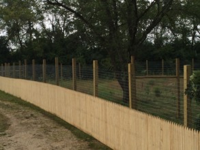 The 10' fence provides safety and privacy