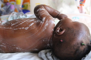 Baby Elizabeth After Her First Bath