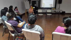 Paulina presents on the various forms of violence.