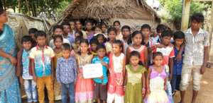 tribal children Thanking you