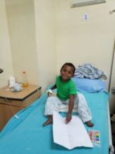 Ezana coloring in the recovery ward after surgery
