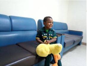 Ezana playing before surgery
