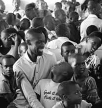 Teacher Bashir with Students at MindLeaps
