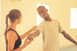 MindLeaps student turned trainer, Abouba