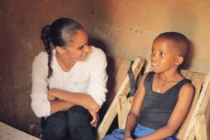 Misty Copeland visits MindLeaps Student Divine