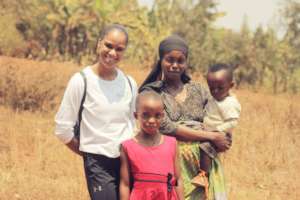 Visiting with Divine's family