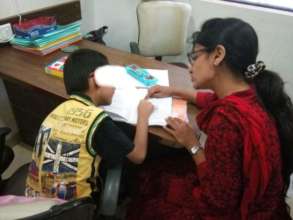 A child receiving Remedial Therapy