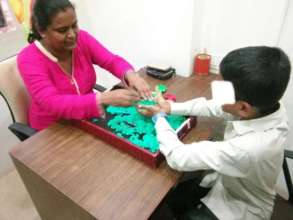 A child receiving Psychological Therapy