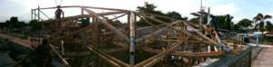 Visitor Information Center Bamboo Truss Structure