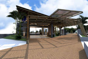 The Visitor Information Center: view from the Port