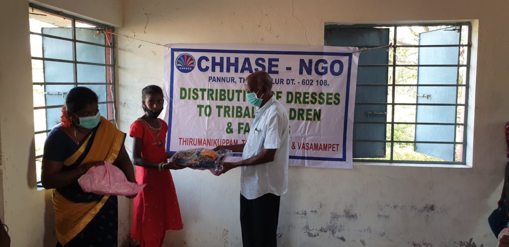 Children happy with new dresses