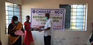 Children happy with new dresses