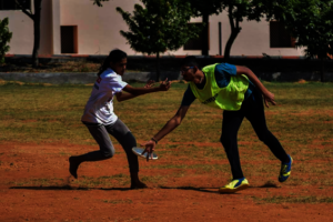 'Ultimate Frisbee' - Asha  in action