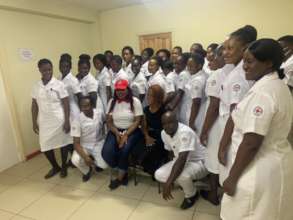 Nurse Aid classes with their Red Cross colleagues