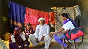 Educate Girls visited Seema's parents.