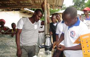 Demo of Solar Lantern Use