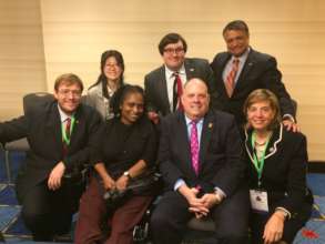 Gov. Larry Hogan at NGA Conference with our team