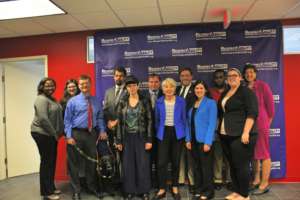 Our team with Eleanor Clift
