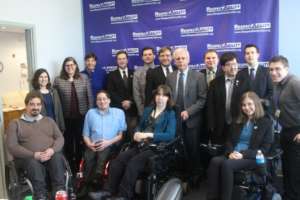 Our team with Tony Coelho, a main sponsor of ADA