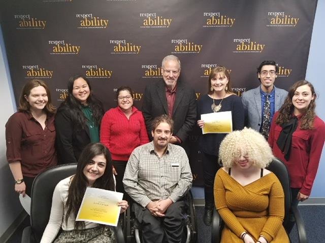 Fall 2017 fellows with staff