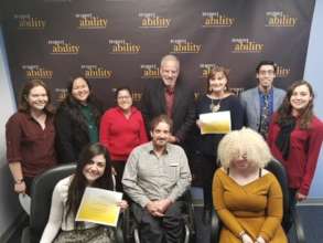 Fall 2017 fellows with staff