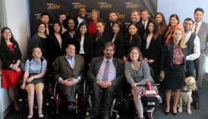 Staff, summer fellows and Chairman Calvin Harris