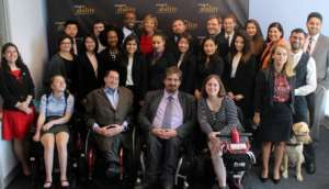 Staff, summer fellows and Chairman Calvin Harris