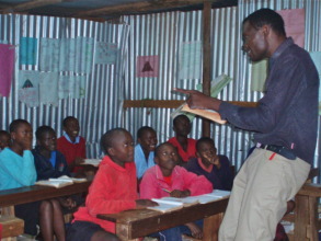 Head teacher prepares students for exams